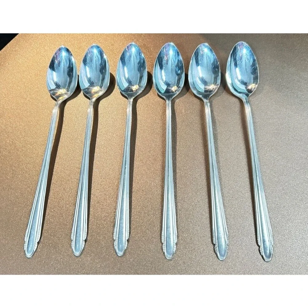 Antique/Vintage Empire Plate Benedict BES4 Silverplate Spoons 7.5